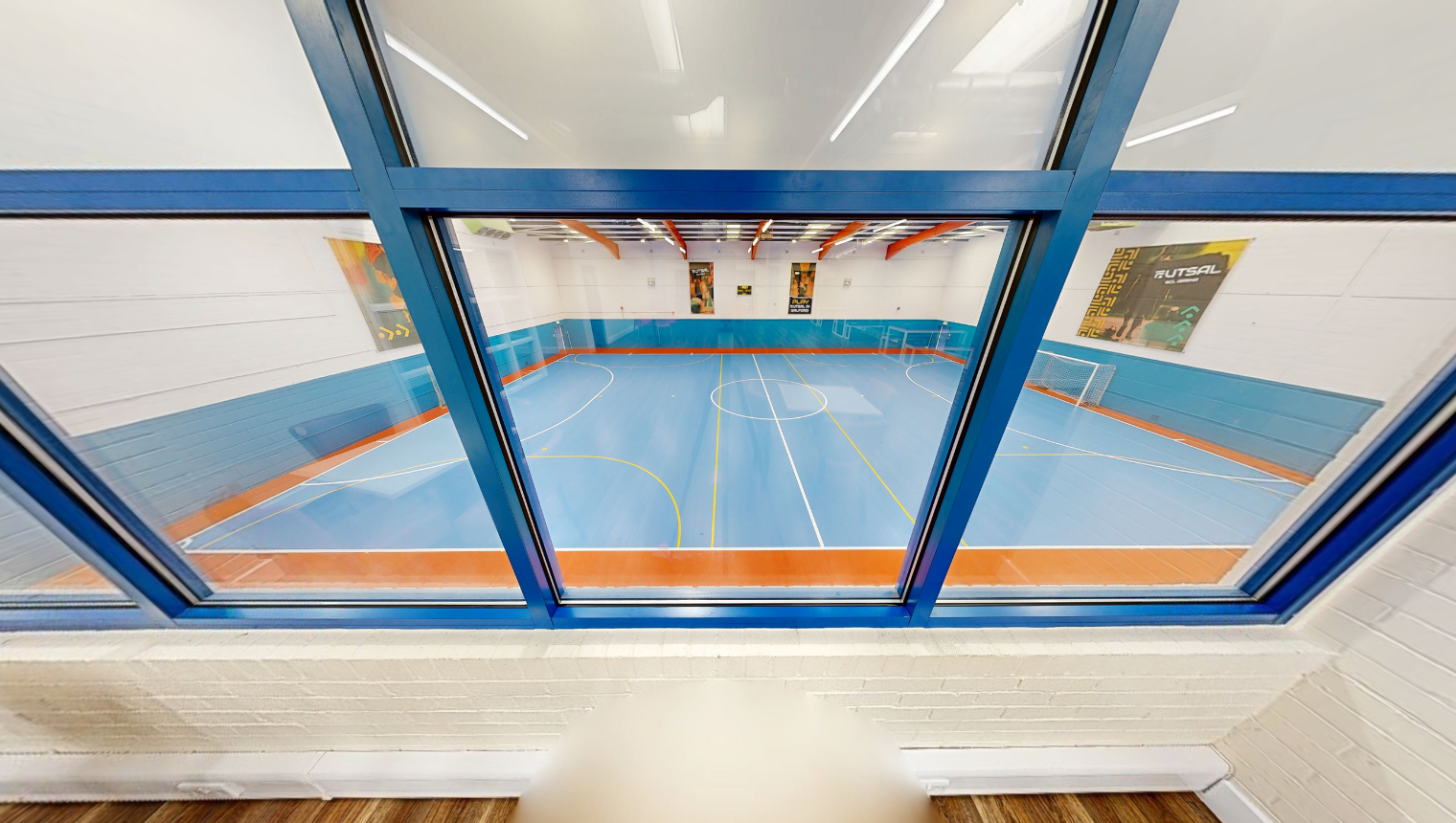 Futsal spectator view