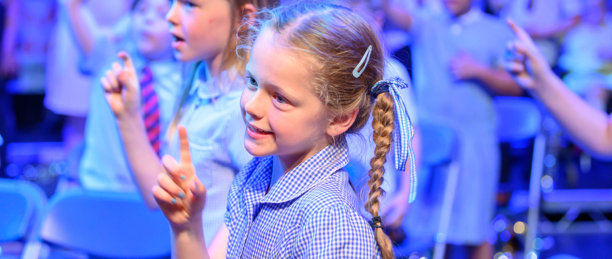 Children singing, Nick Harrison