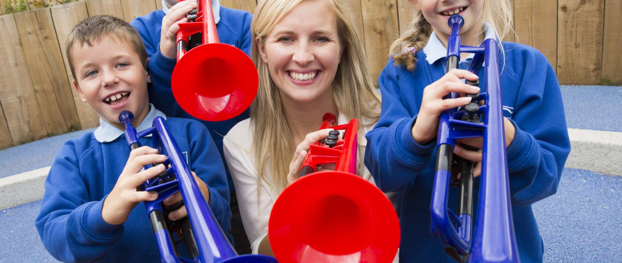 Alison Balsom visiting Moorside Primary School