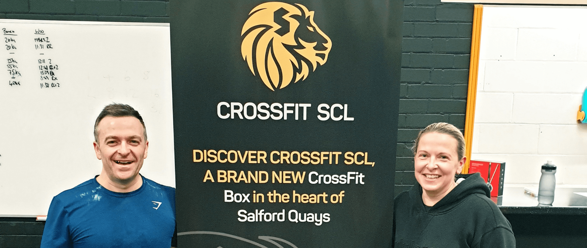 Couple at CrossFit SCL session