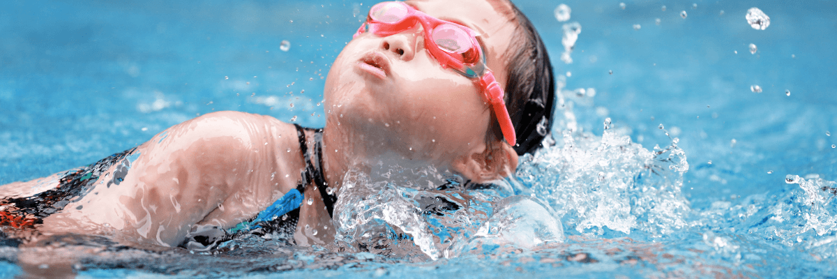 Child swimming