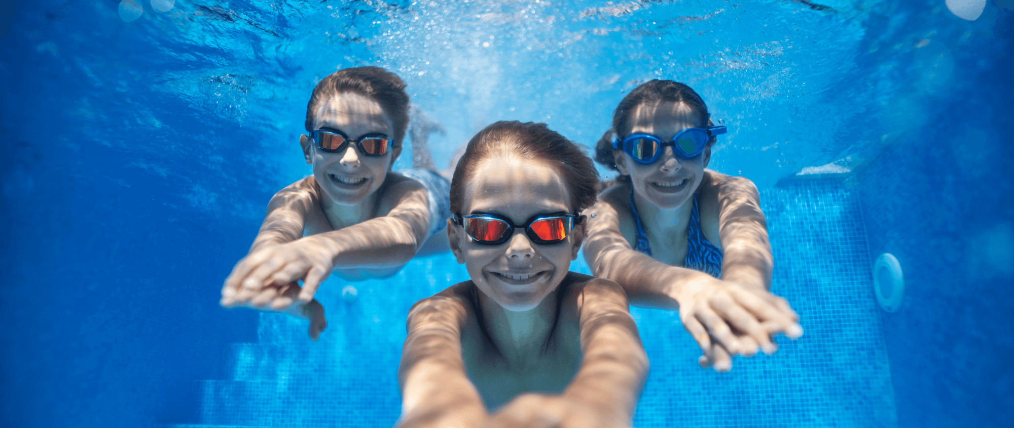 Children swimming