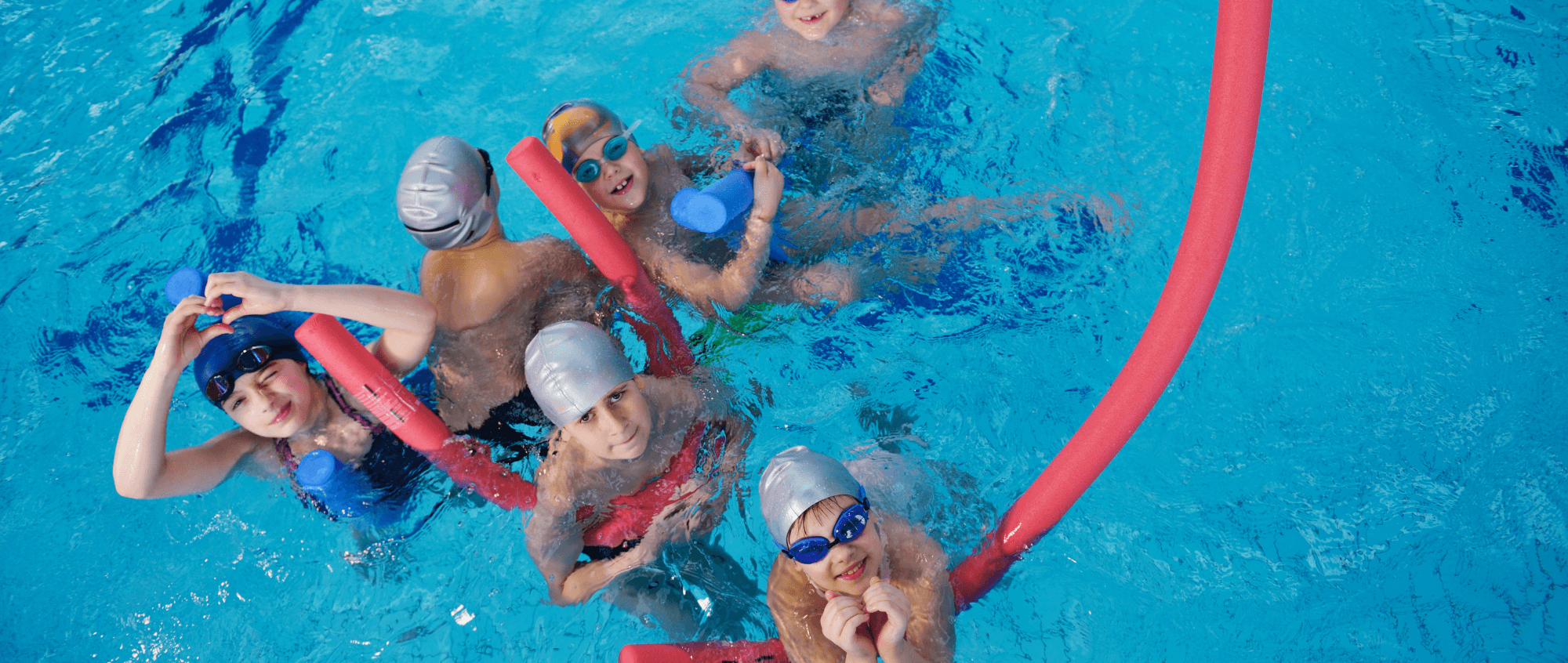 Children swimming