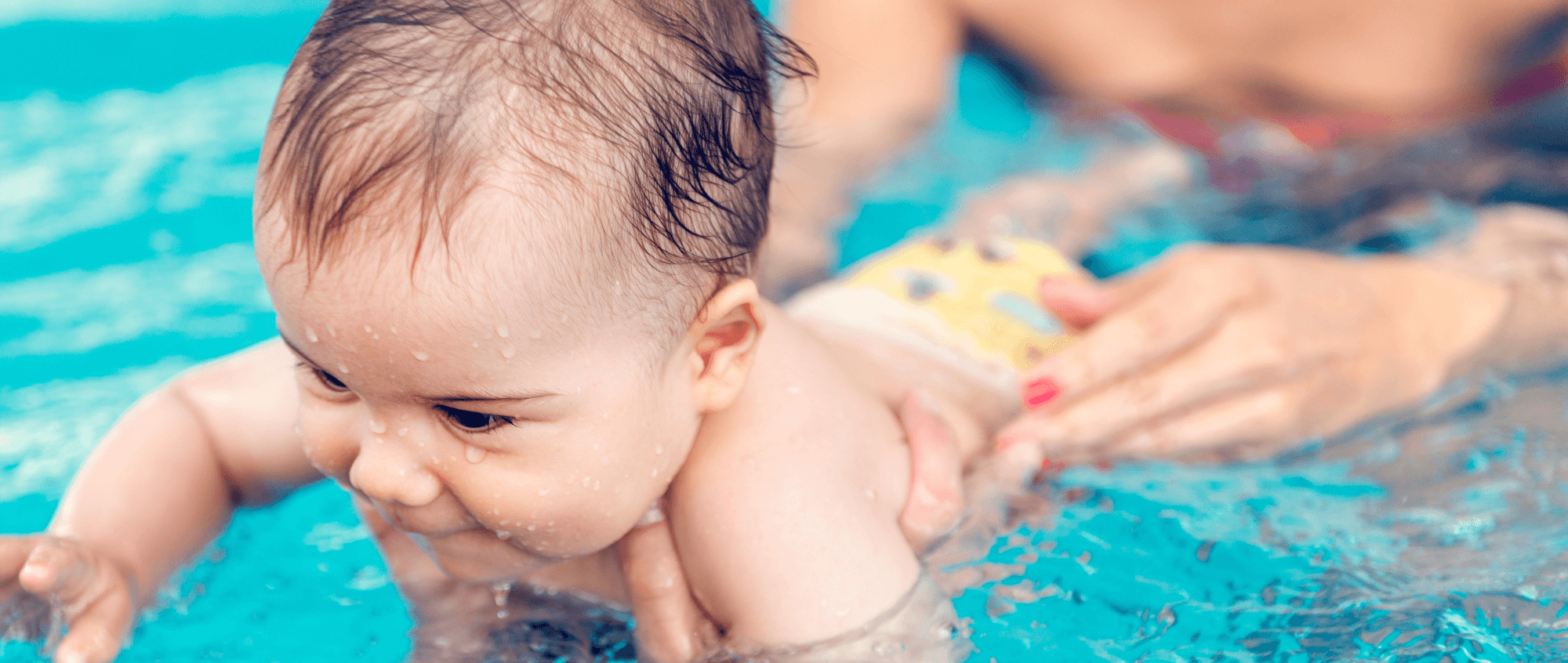 Baby swimming