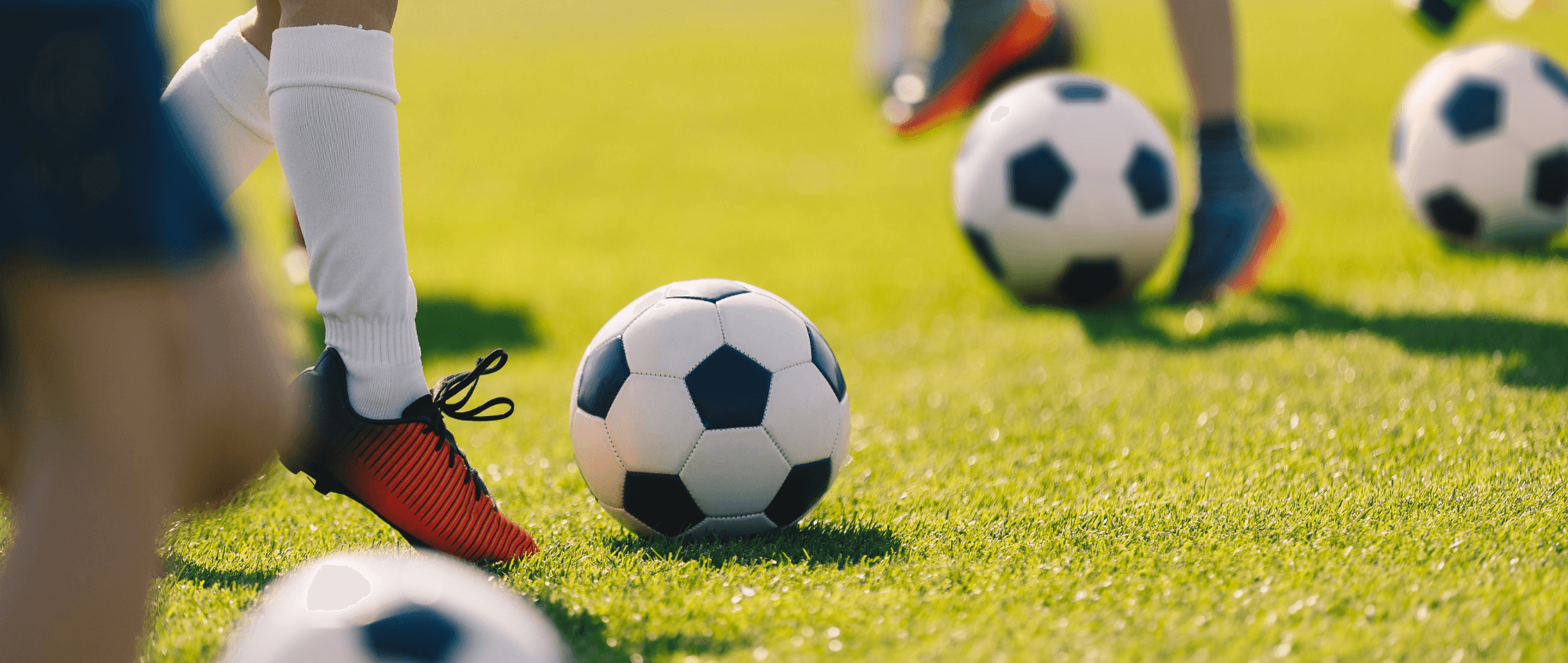 Kids playing football