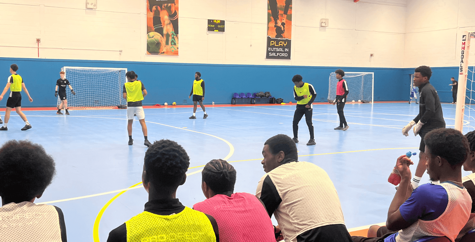 Boys playing in SCL Futsal Arena