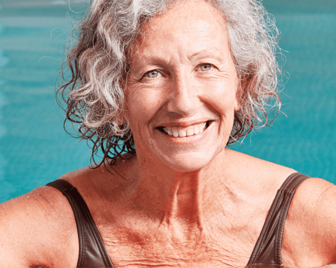 Woman in pool