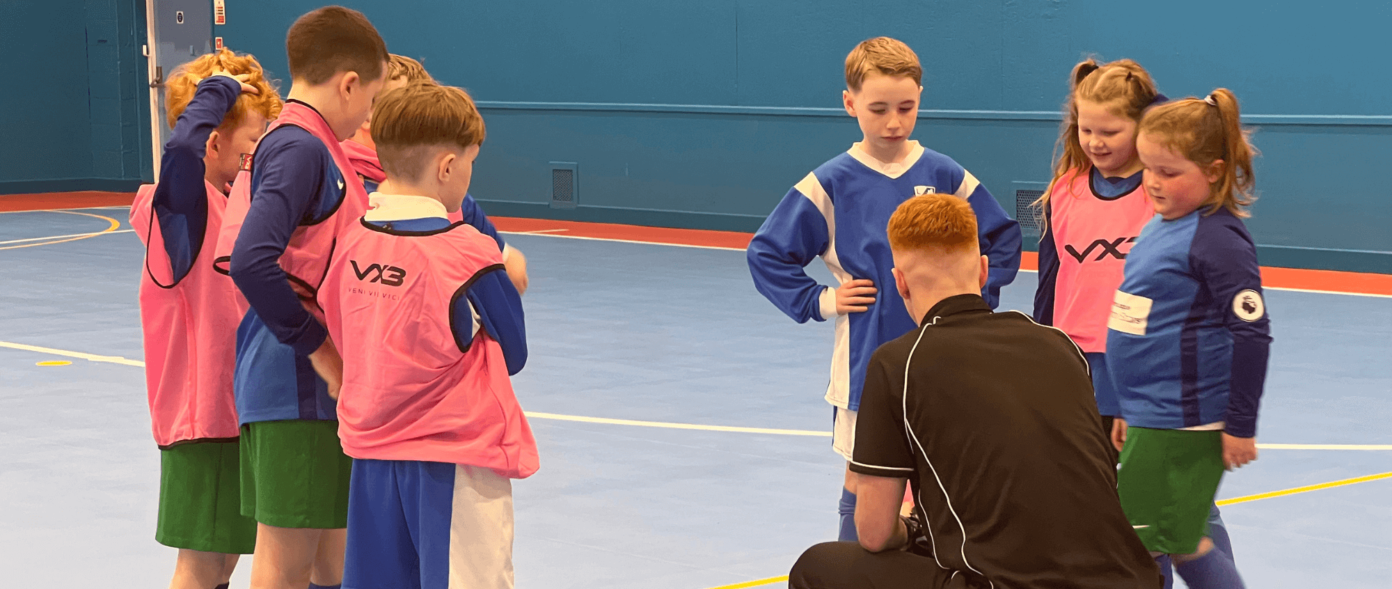 Children playing Futsal