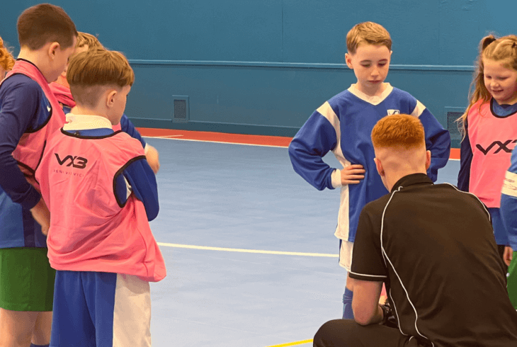 Children playing Futsal