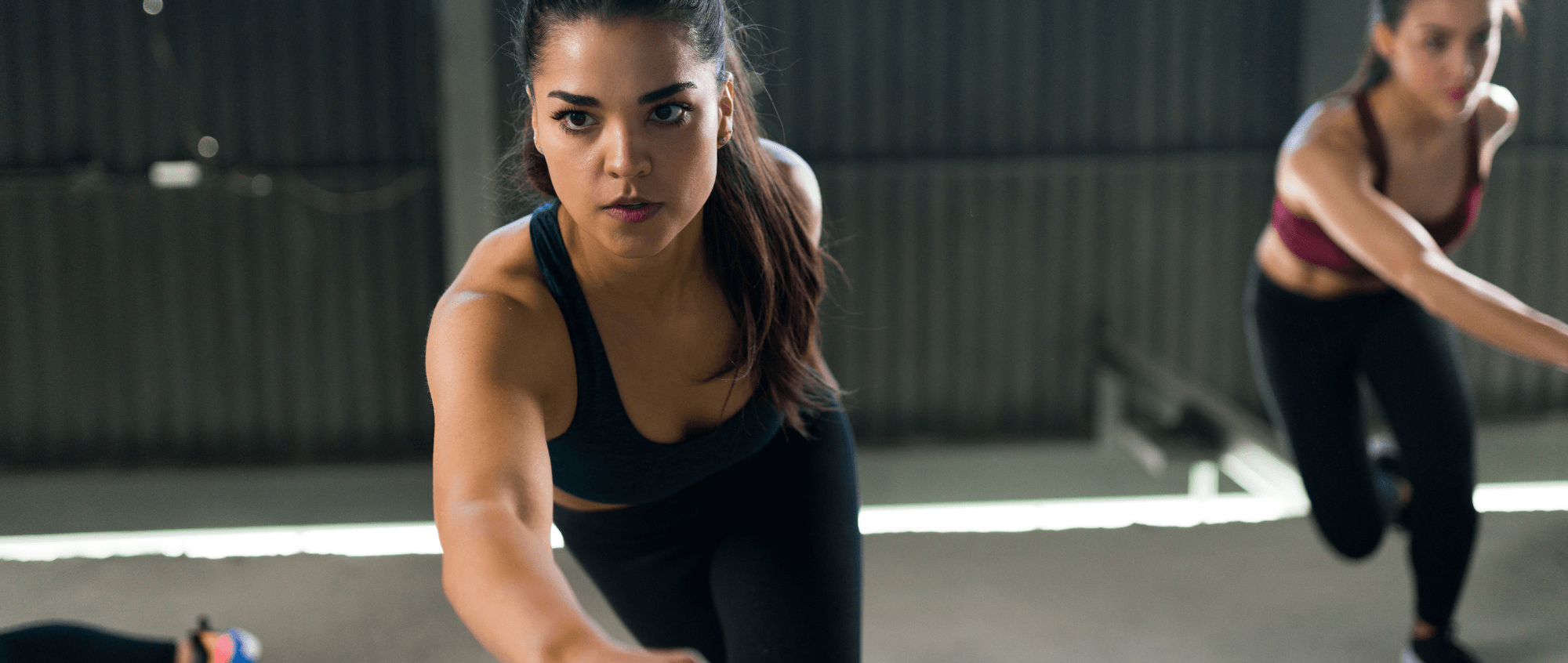 Woman during workout