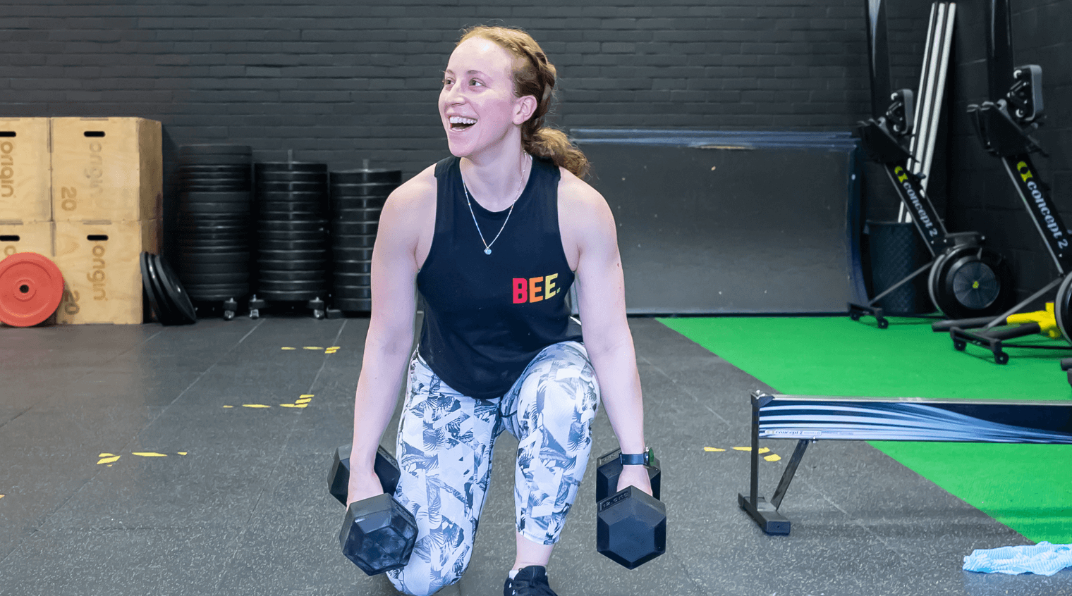 Woman during CrossFit session