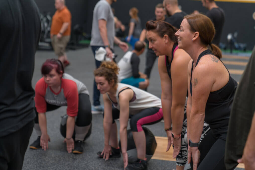 Members doing a bootcamp at crossfit scl