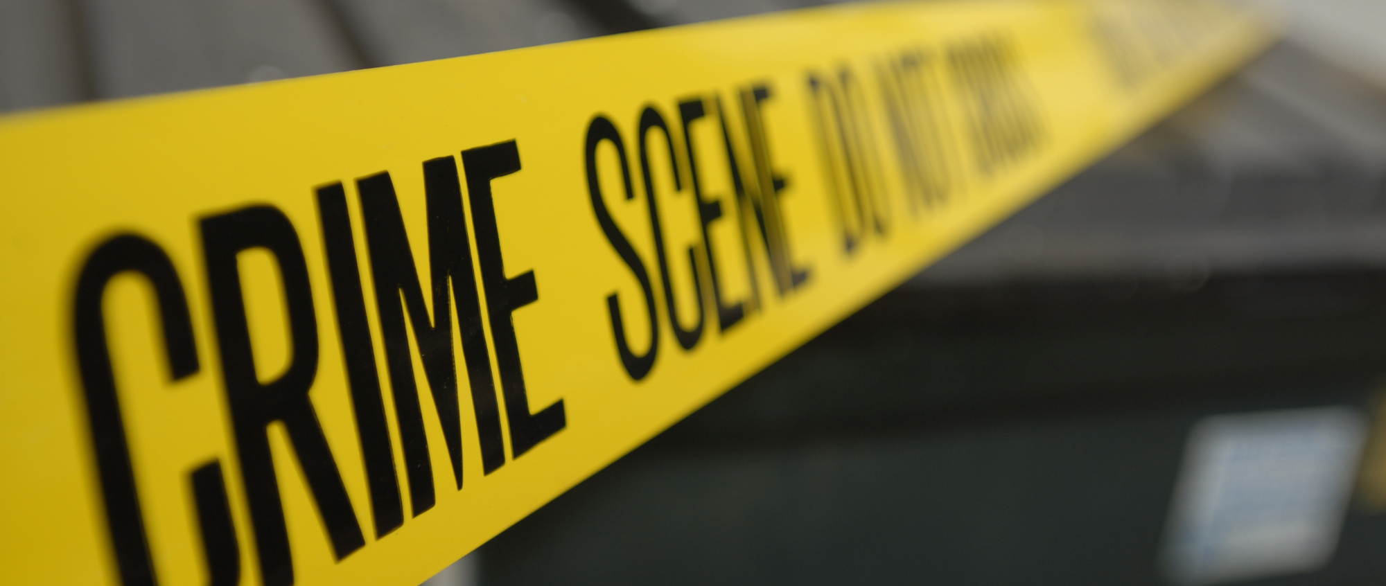 Yellow crime scene tape