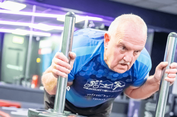 SCL member Cornelius pushing the sled track at Eccles LC