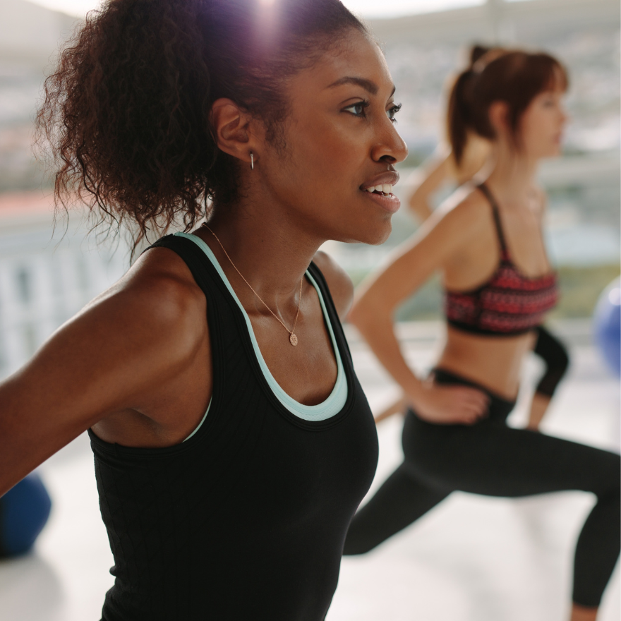 Women working out