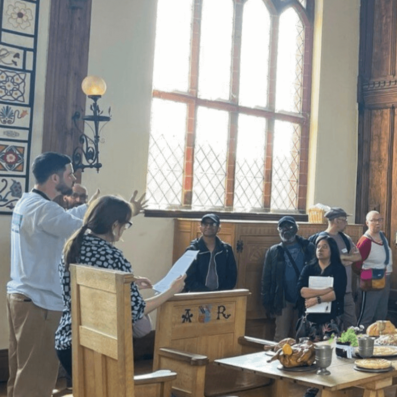Group of people in the Great Hall