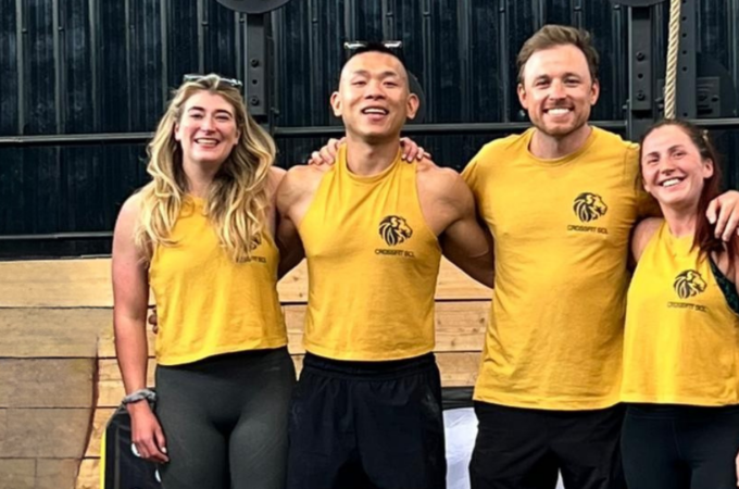 CrossFit SCL team on the 1st place podium