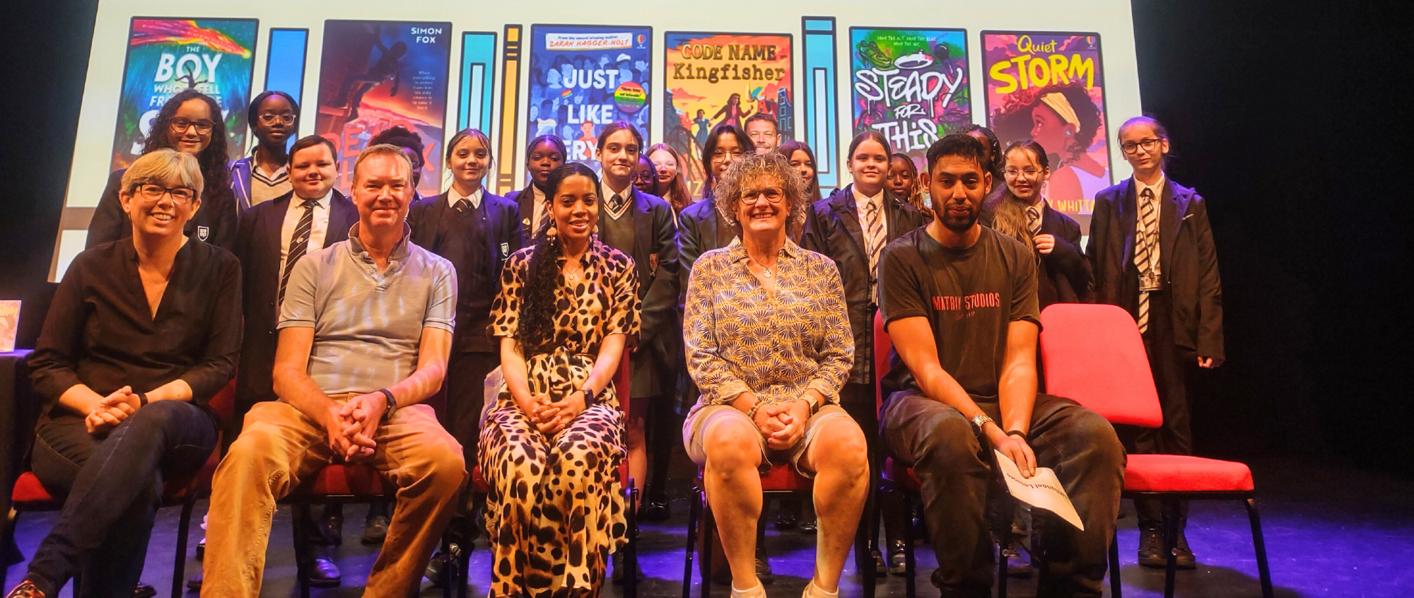 SCBA authors and school children