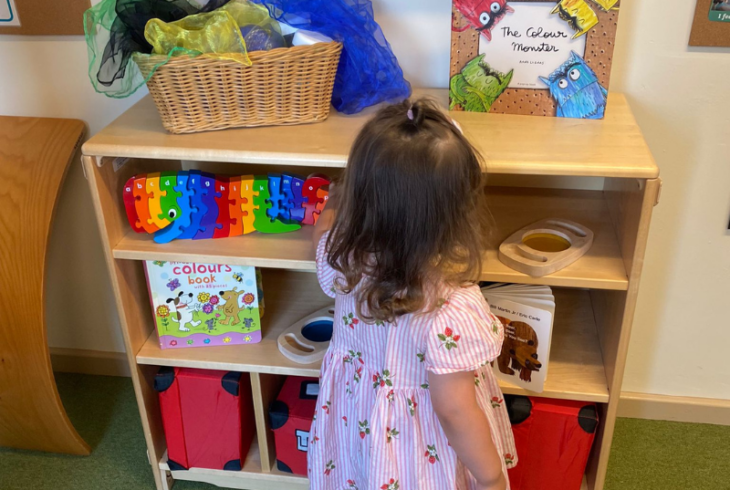 Child at a Storynook session