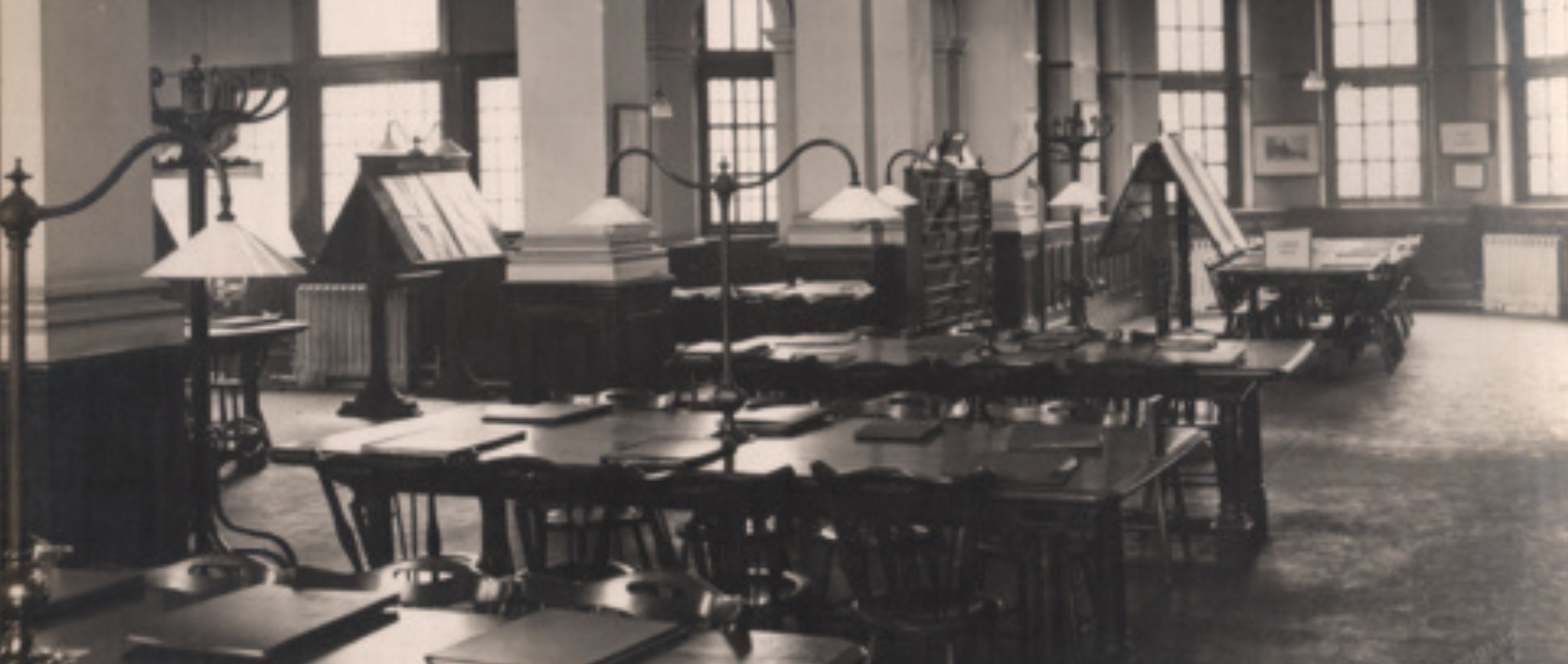 Eccles Library reading room c1907