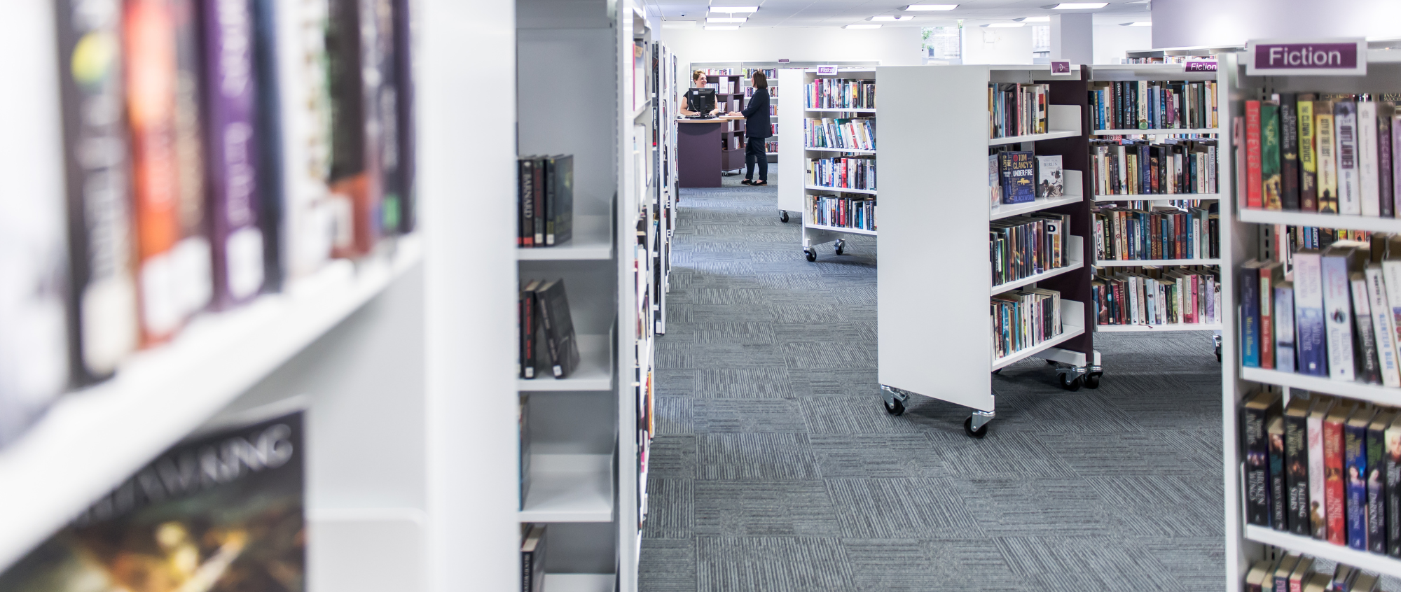 Book Shelves at Swinton Library