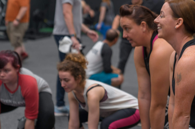 People during a CrossFit session