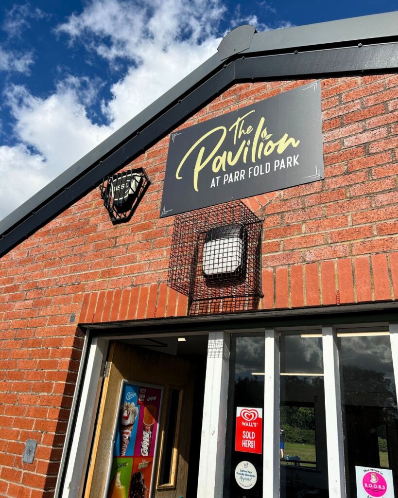 The Pavilion Cafe at Parr Fold Park