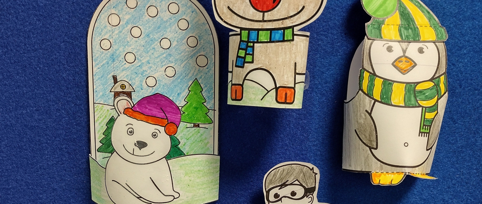 Winter Animal and Sports Crafts