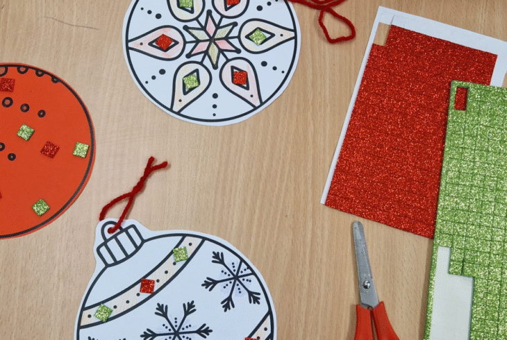 Christmas bauble craft