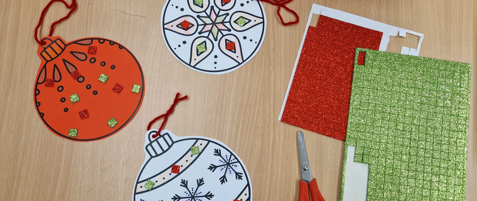 Christmas bauble craft