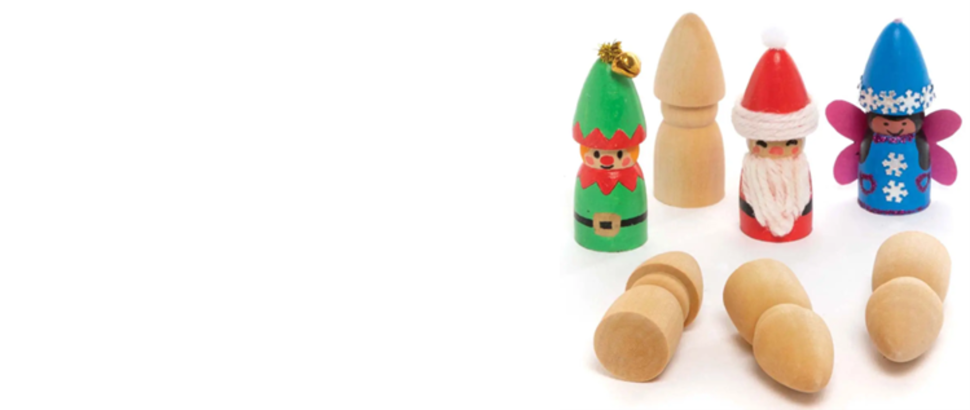 Festive wooden doll
