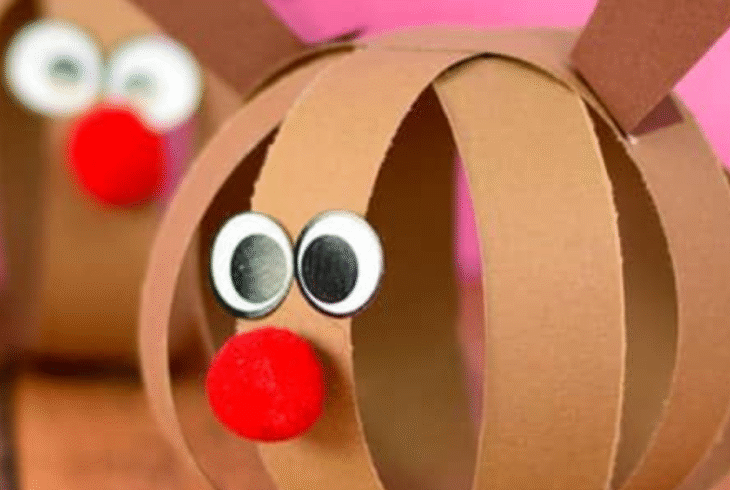 Craft reindeer bauble