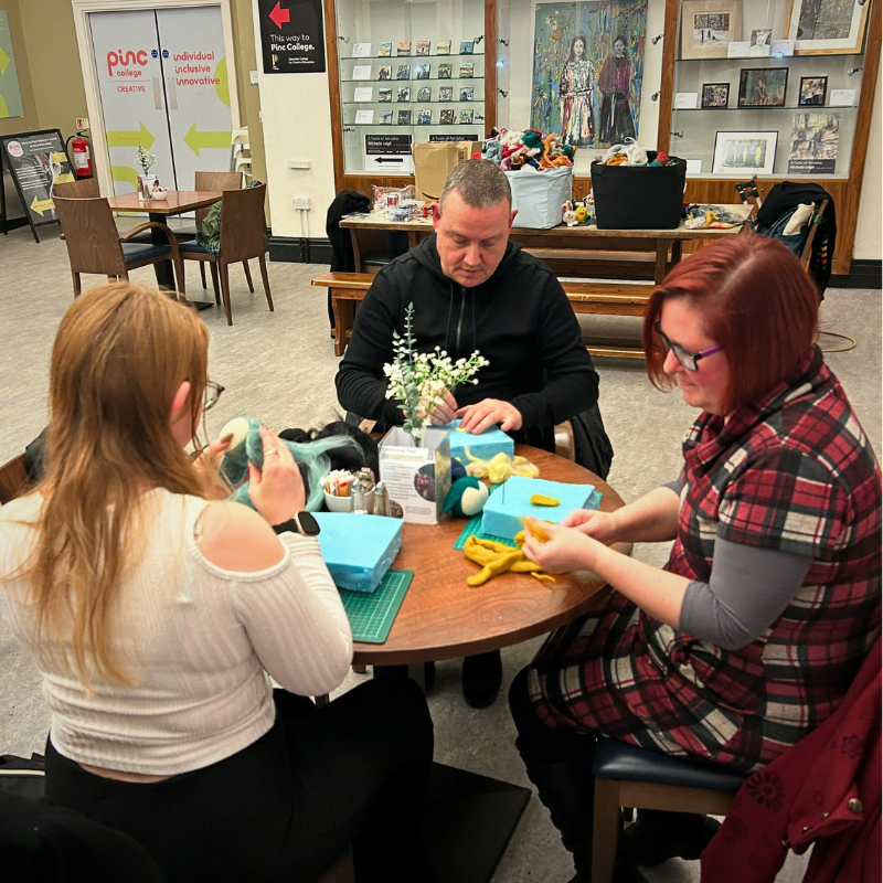Participants at the Christmas Craft Social SMAG