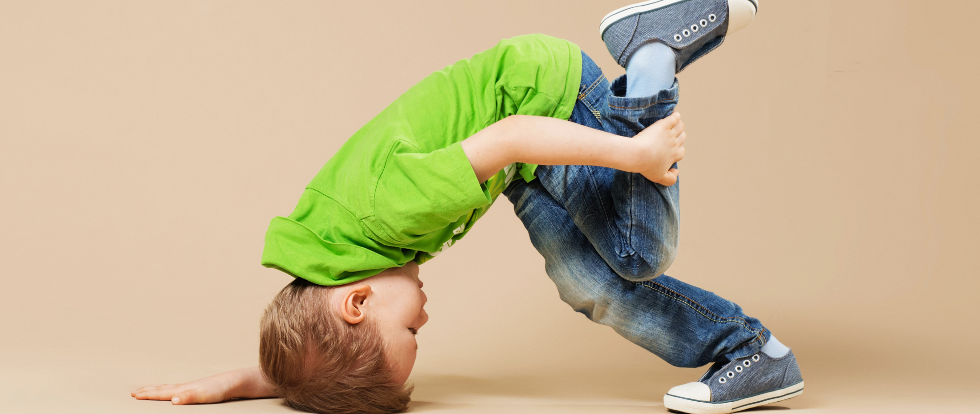 Child doing a street dance move