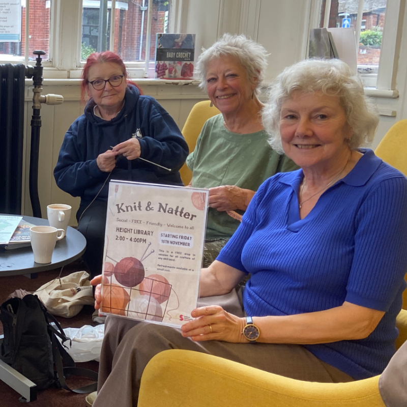 Ladies at knit and natter group