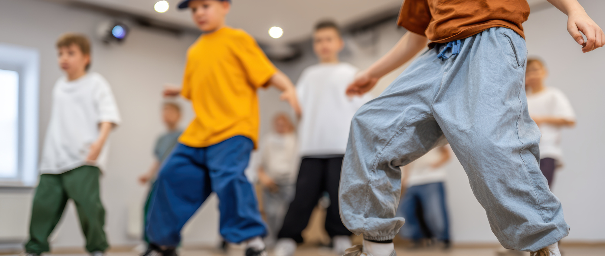 Children street dancing