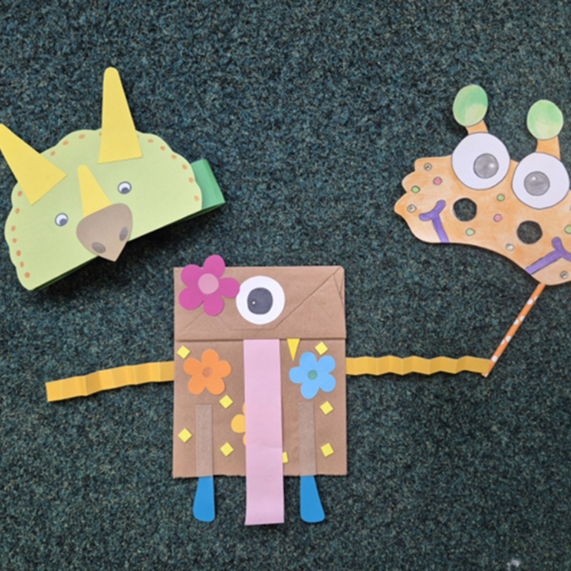 Monster and dinosaur papercrafts
