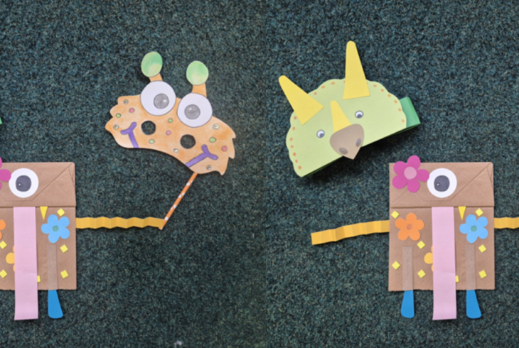 Monster and dinosaur papercrafts