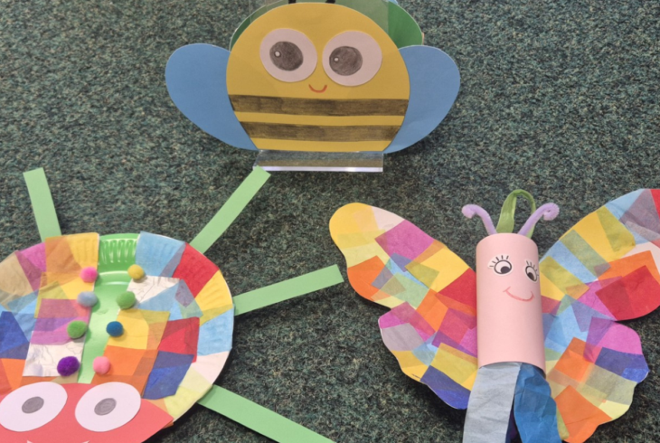 Bee, bugs and butterfly craft