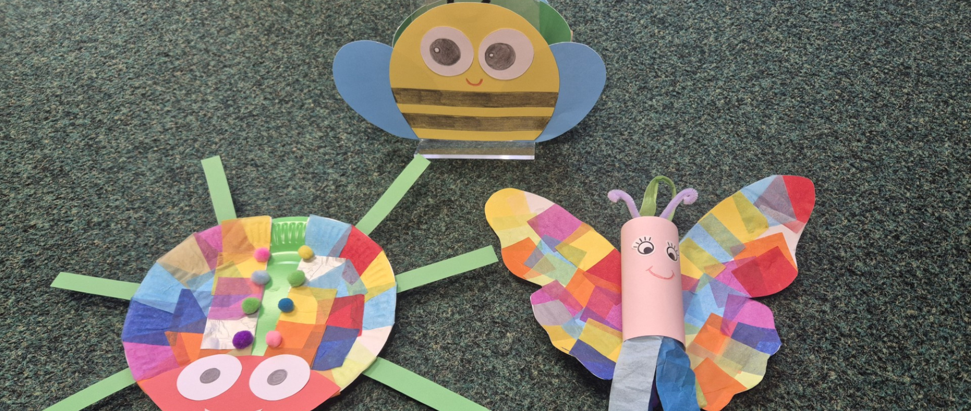 Bee, bugs and butterfly craft