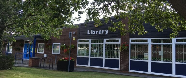 Outside of Boothstown library