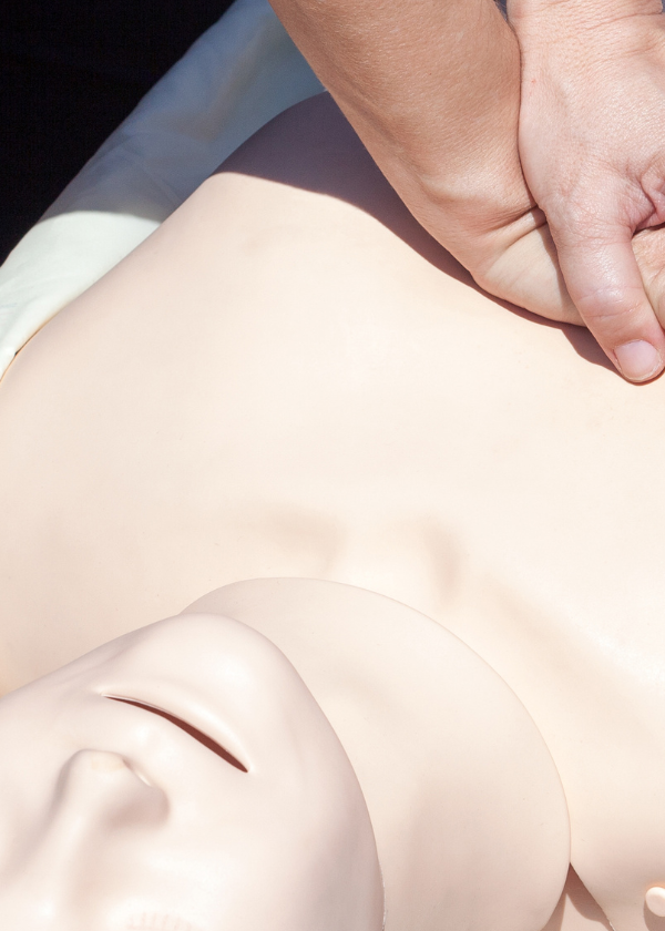 Performing first aid renewal training