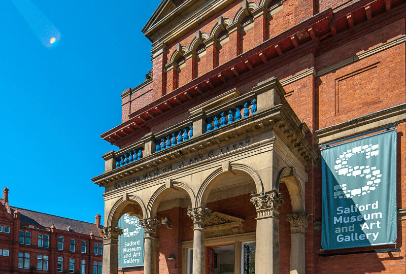 The exterior of Salford Museum and Art Gallery one of Salford Museums