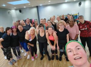 Zumba class in action