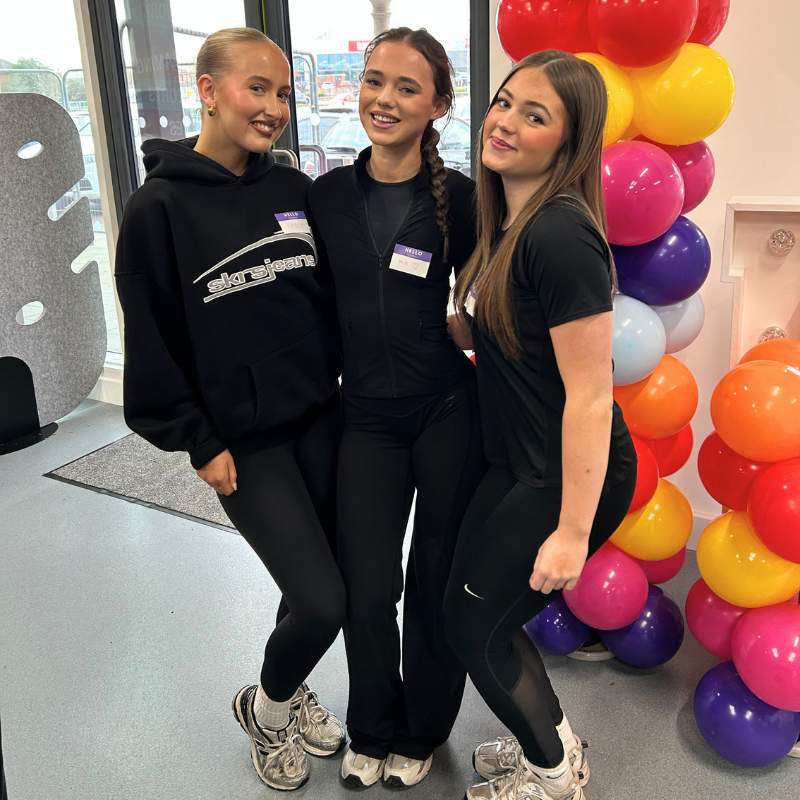 Mia and Isobella at the Den 