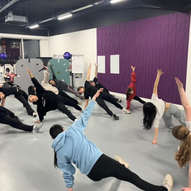 Dancer teacher training at the den