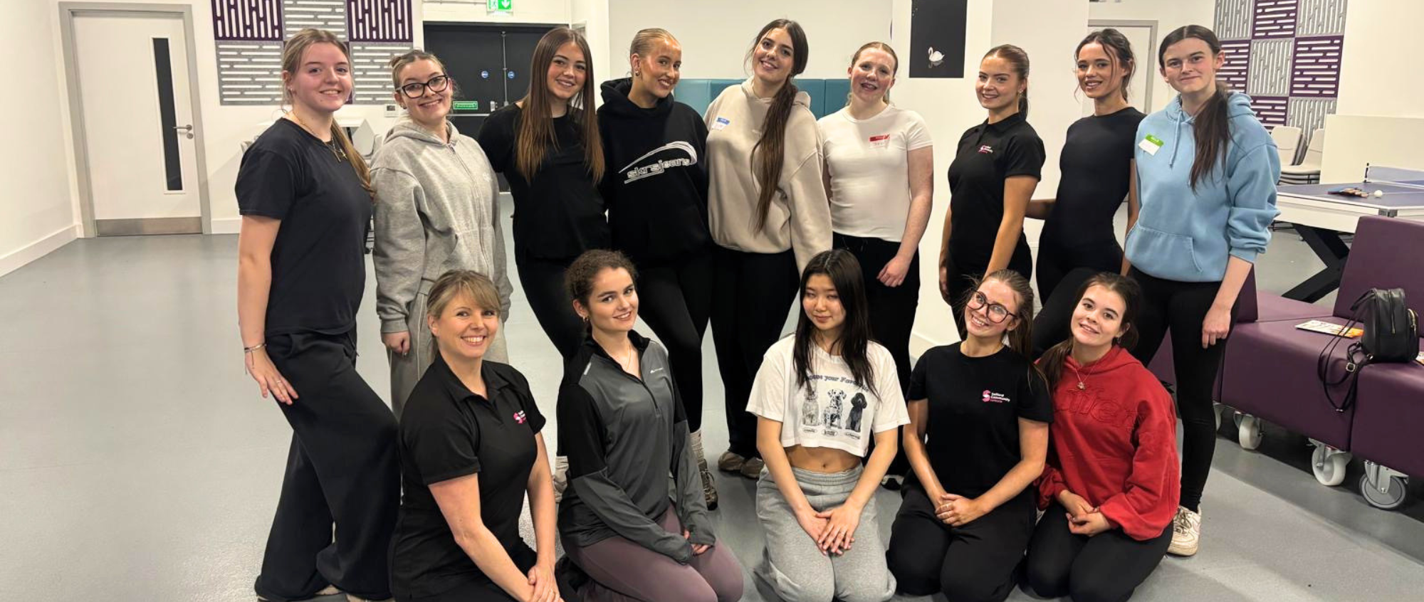 Dancers on training course