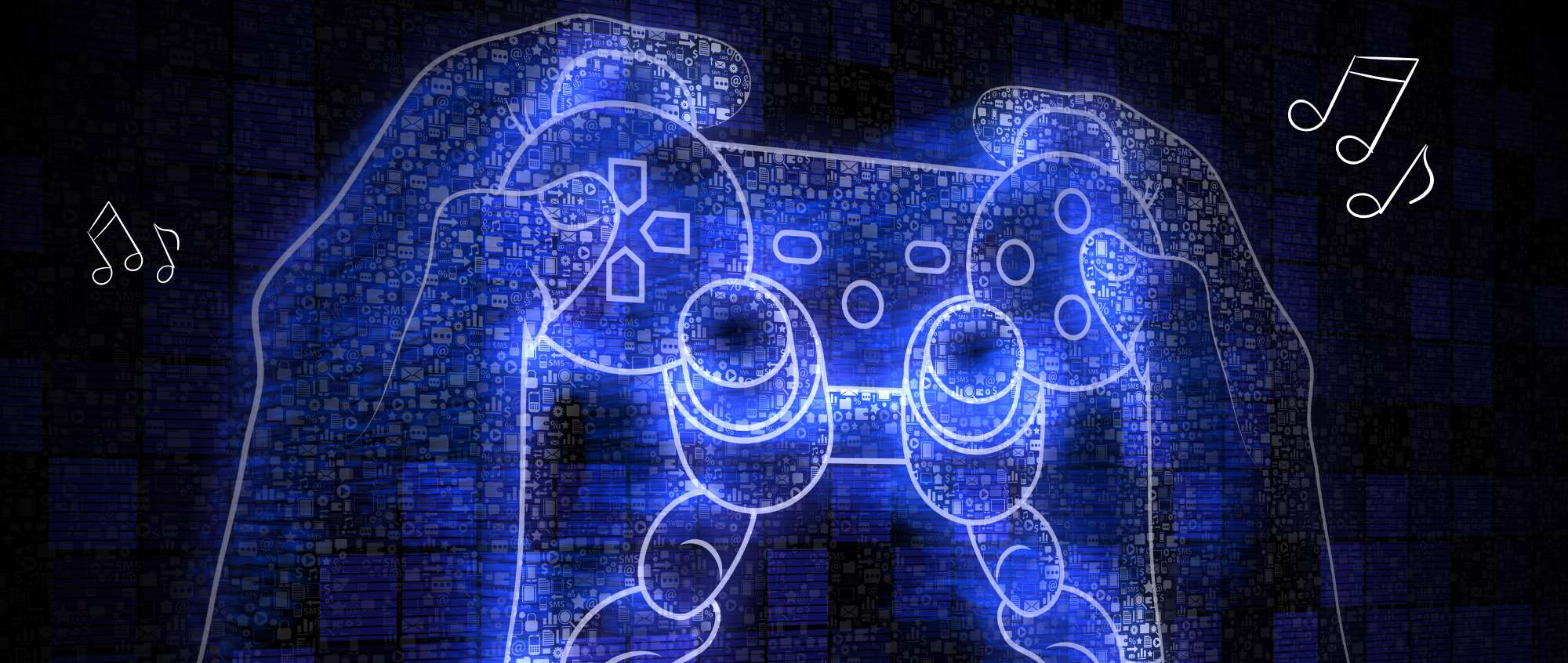 Hand holding game controller