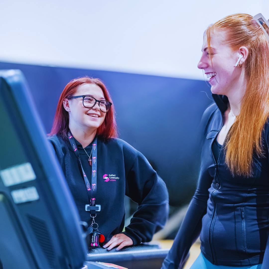 SCL Staff and girl on treadmill