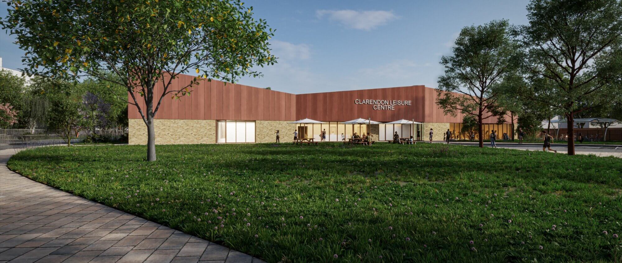 Clarendon Leisure Centre artist impression